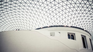 Architecture du British Museum, cour intérieure - photo : Gilderic