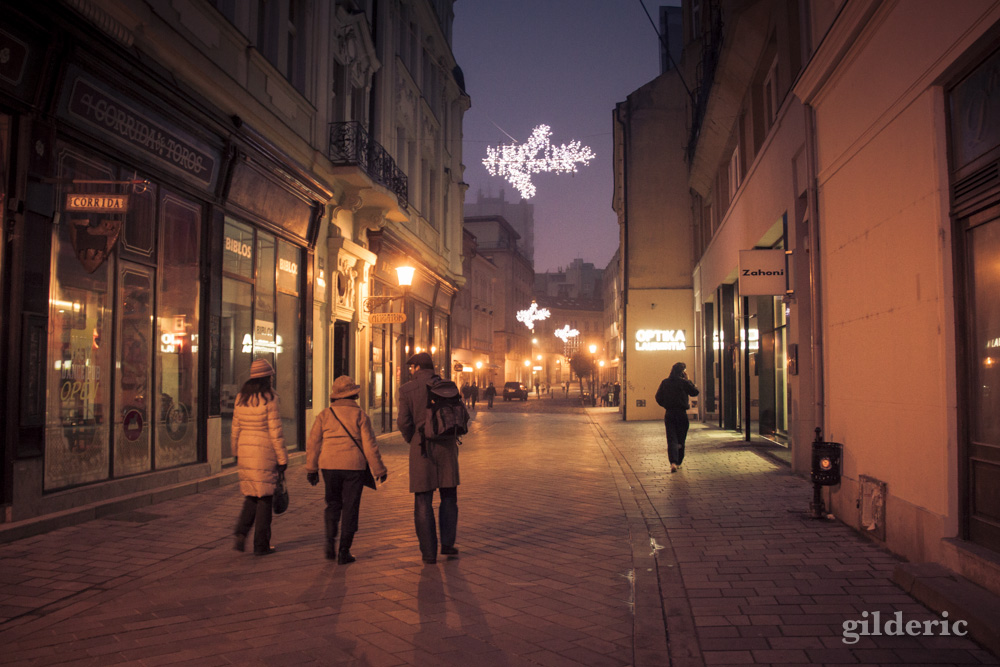 Les lumières de Noël de Bratislava - Photo de Gilderic