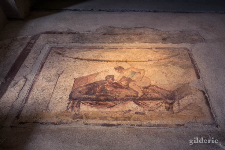 Fresque érotique du lupanar de Pompéi